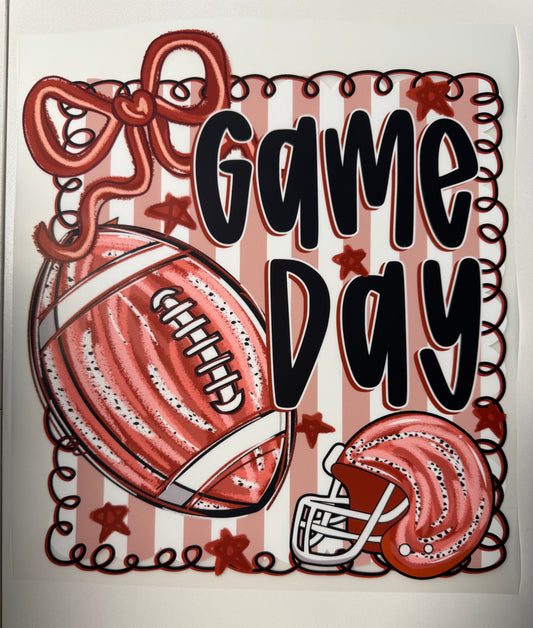 Game day football/helmet/bow