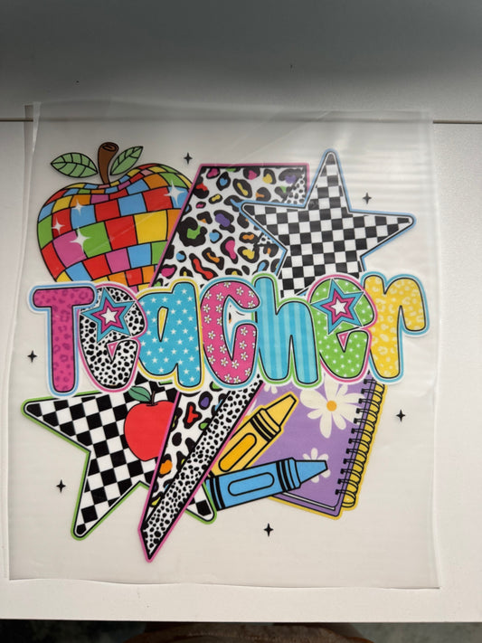 Teacher/stars/lightening bolt