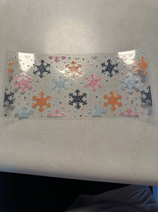 Colored snowflakes