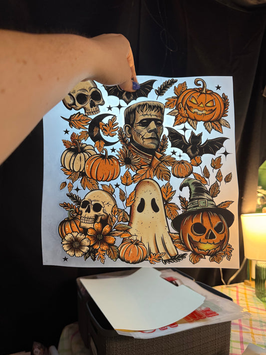 Frankie/Ghost/Pumpkin/Bat