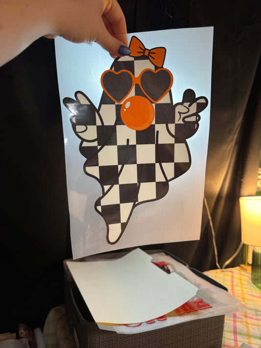 Checkered Bubble Ghostie