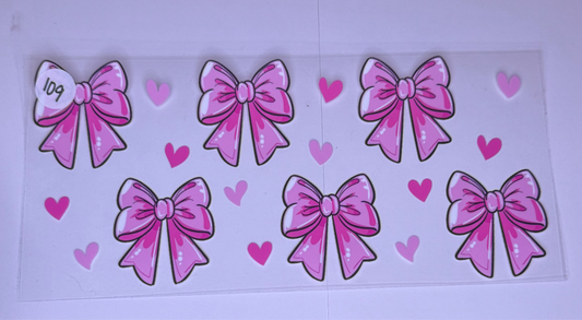 Pink Bows/Hearts #109