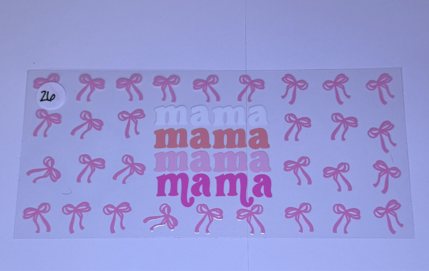 Mama/bows/pink #26