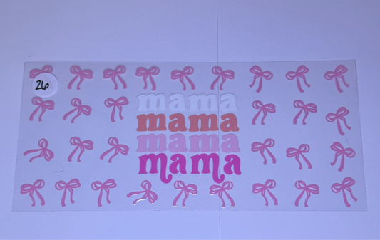 Mama/bows/pink #26