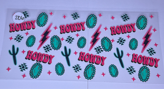 Howdy/cactus/turq #206