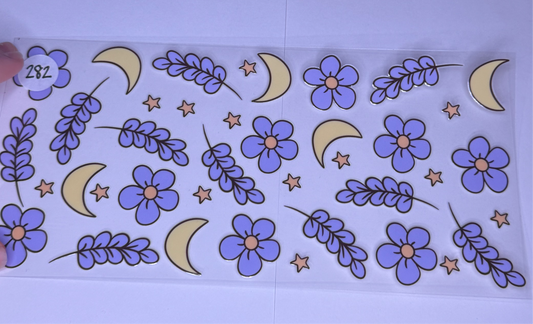Purple flowers/moon #282