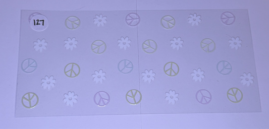 Peace signs/flowers #127