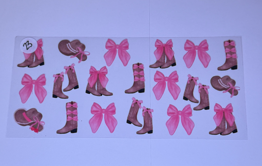 Pink boots&bows #23