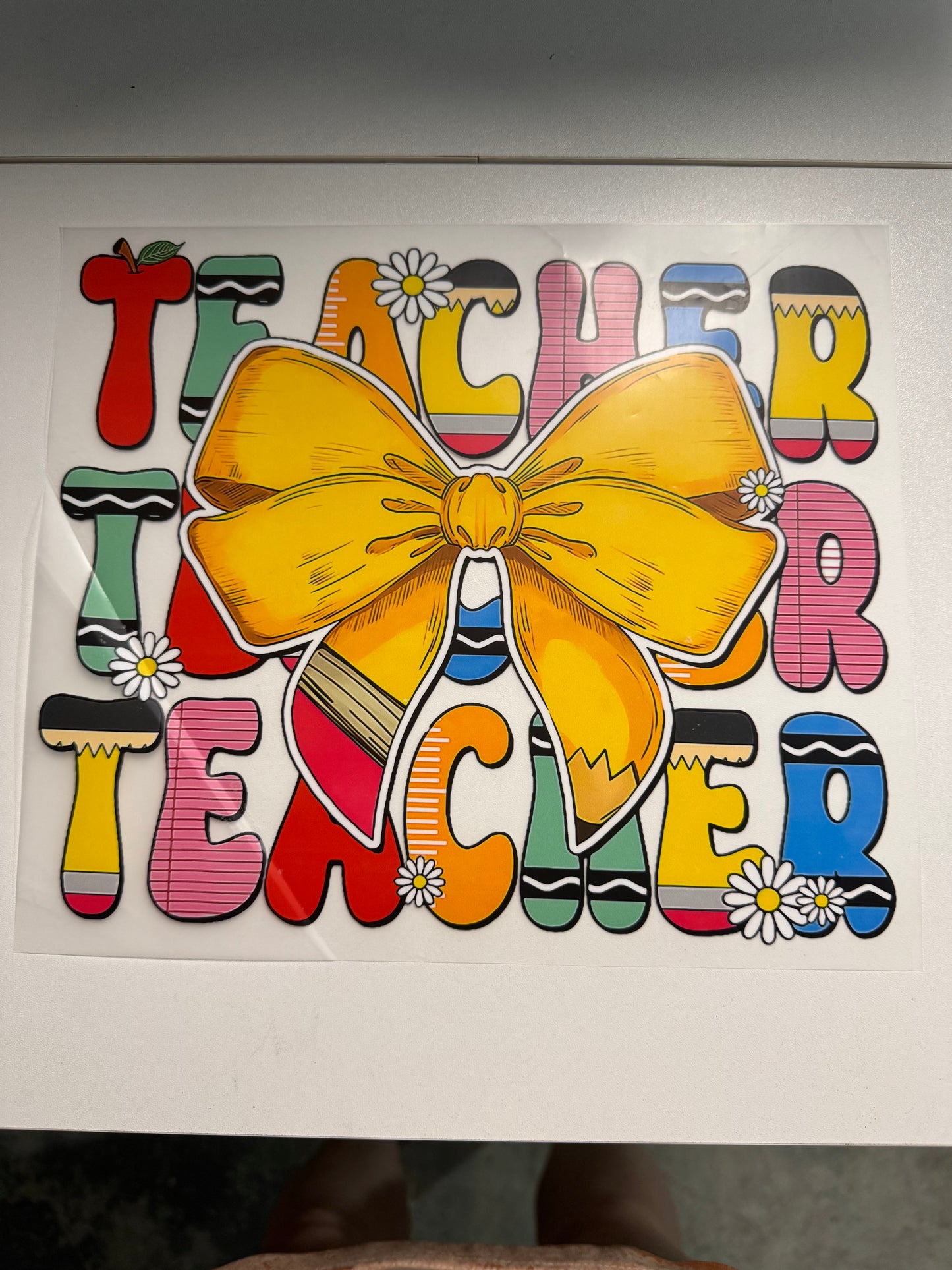 Teacher crayons