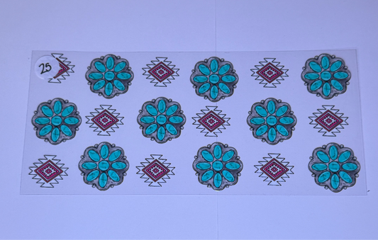 Turquoise/western #25