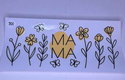Yellow MAMA w flowers #301