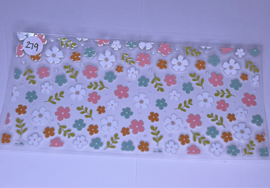 Pink/White/Blue Flowers #279