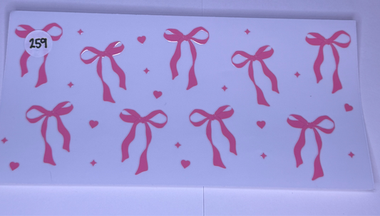 Pink Bows/Hearts #259