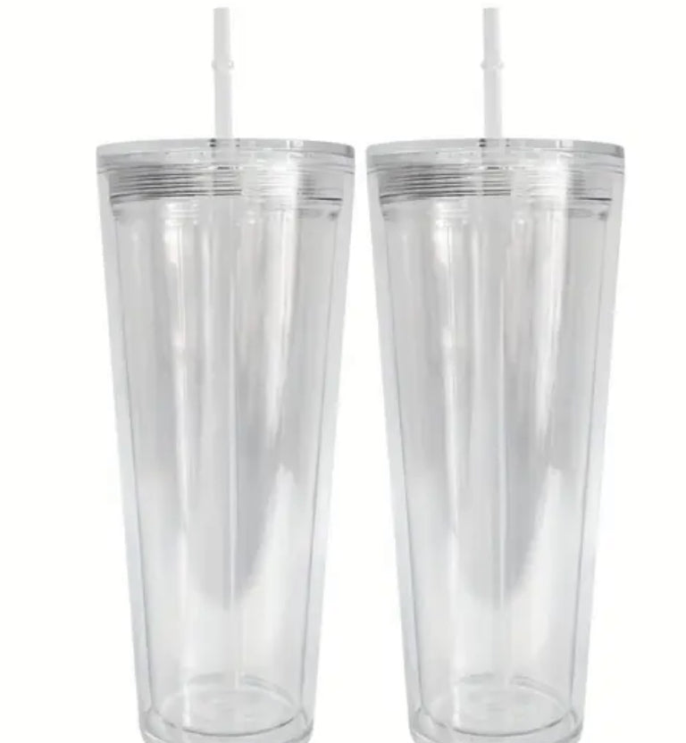 24 oz plastic Snowglobe cup