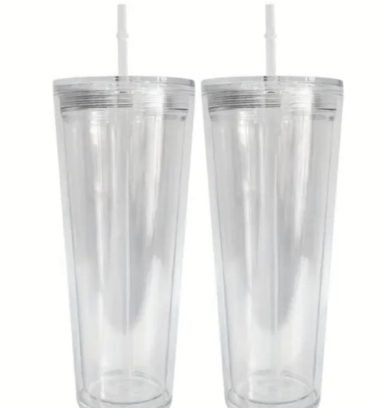 24 oz plastic Snowglobe cup