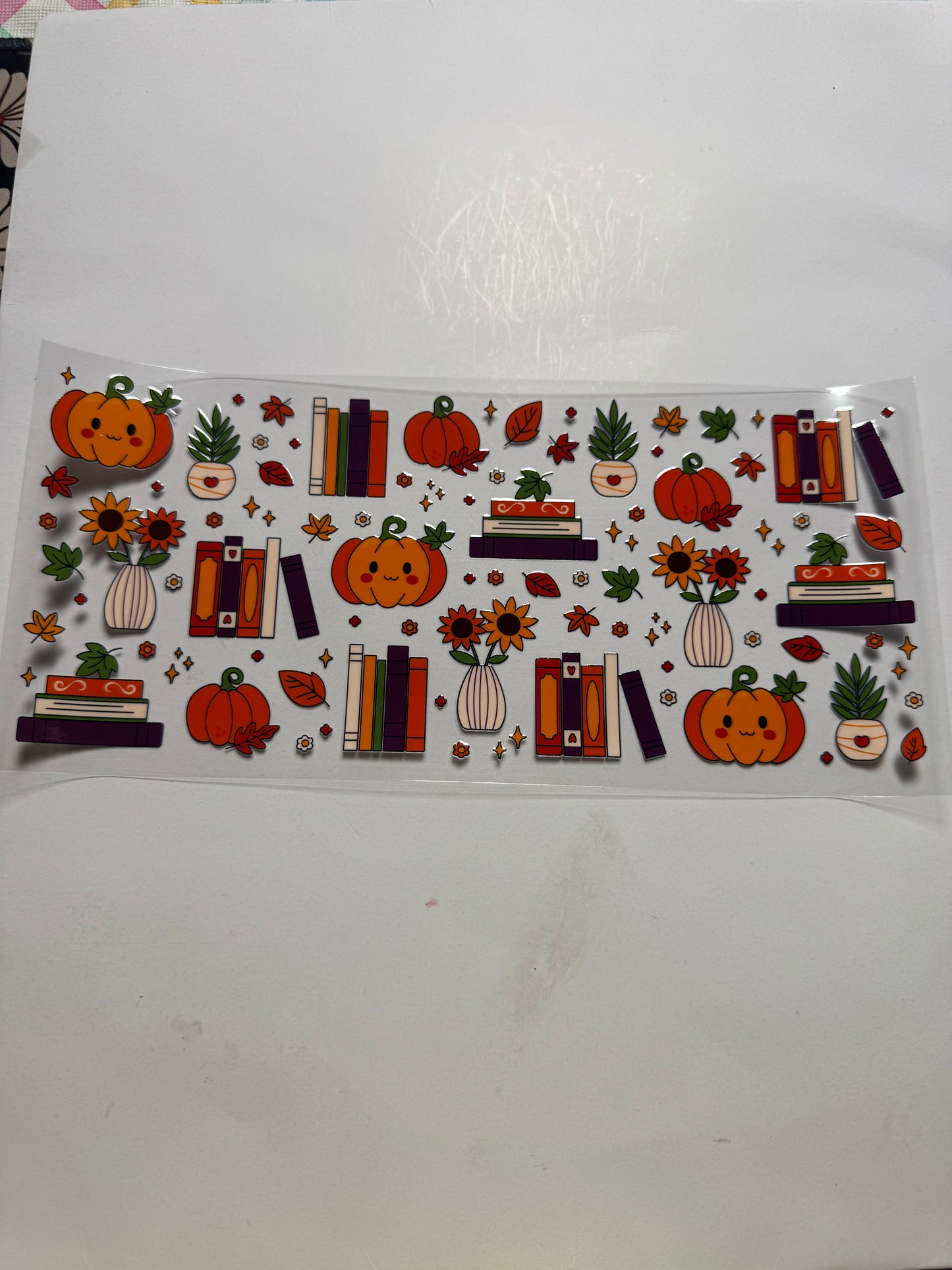 Pumpkins and books