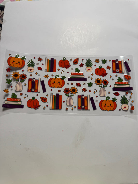 Pumpkins and books