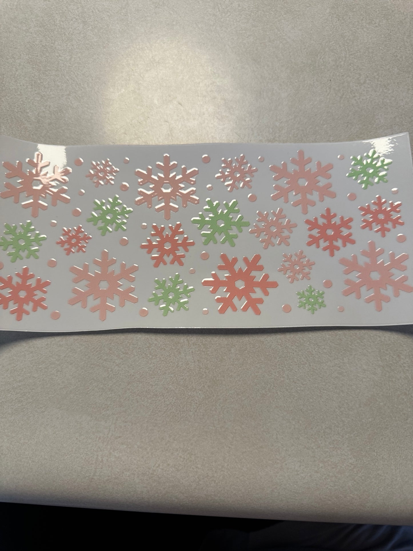 Pastel snowflakes