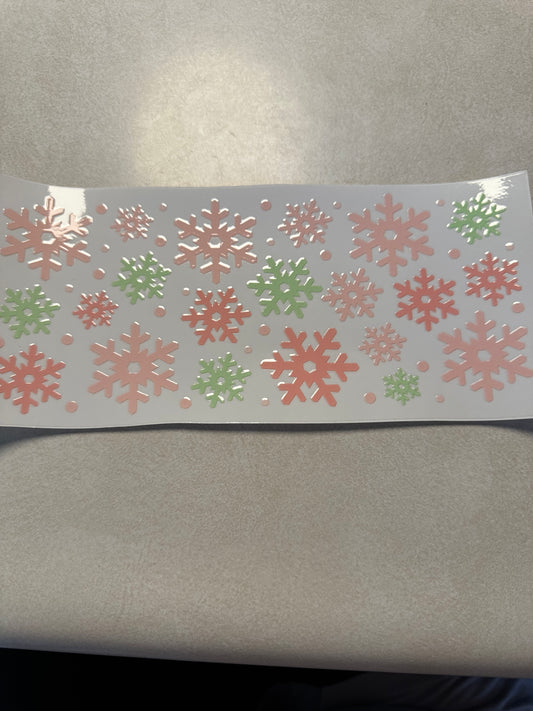 Pastel snowflakes