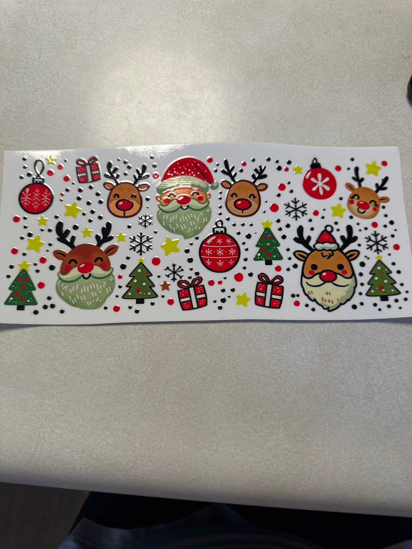 Santa and friends green beards