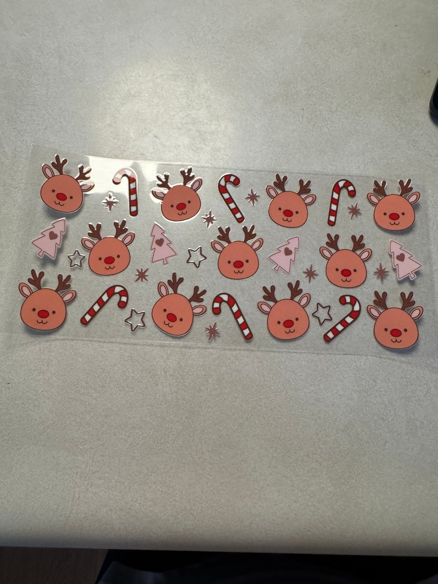 Reindeers and candy canes