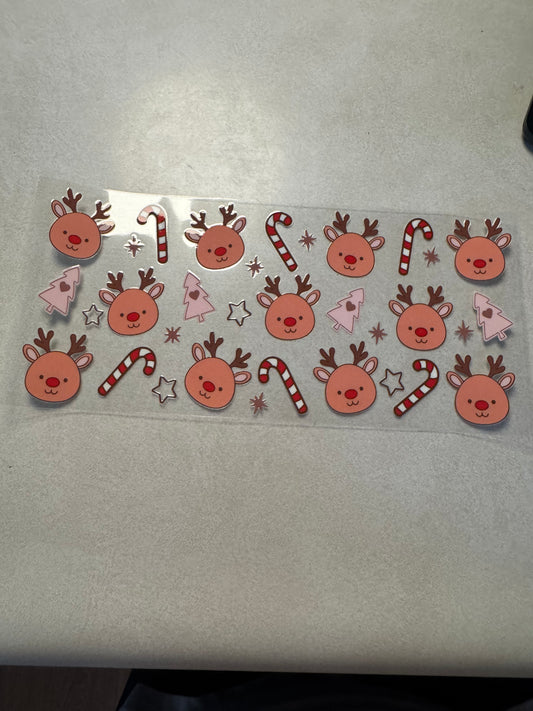 Reindeers and candy canes