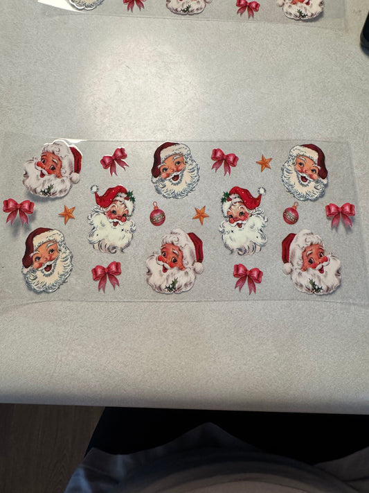 Vintage Santa’s and bows