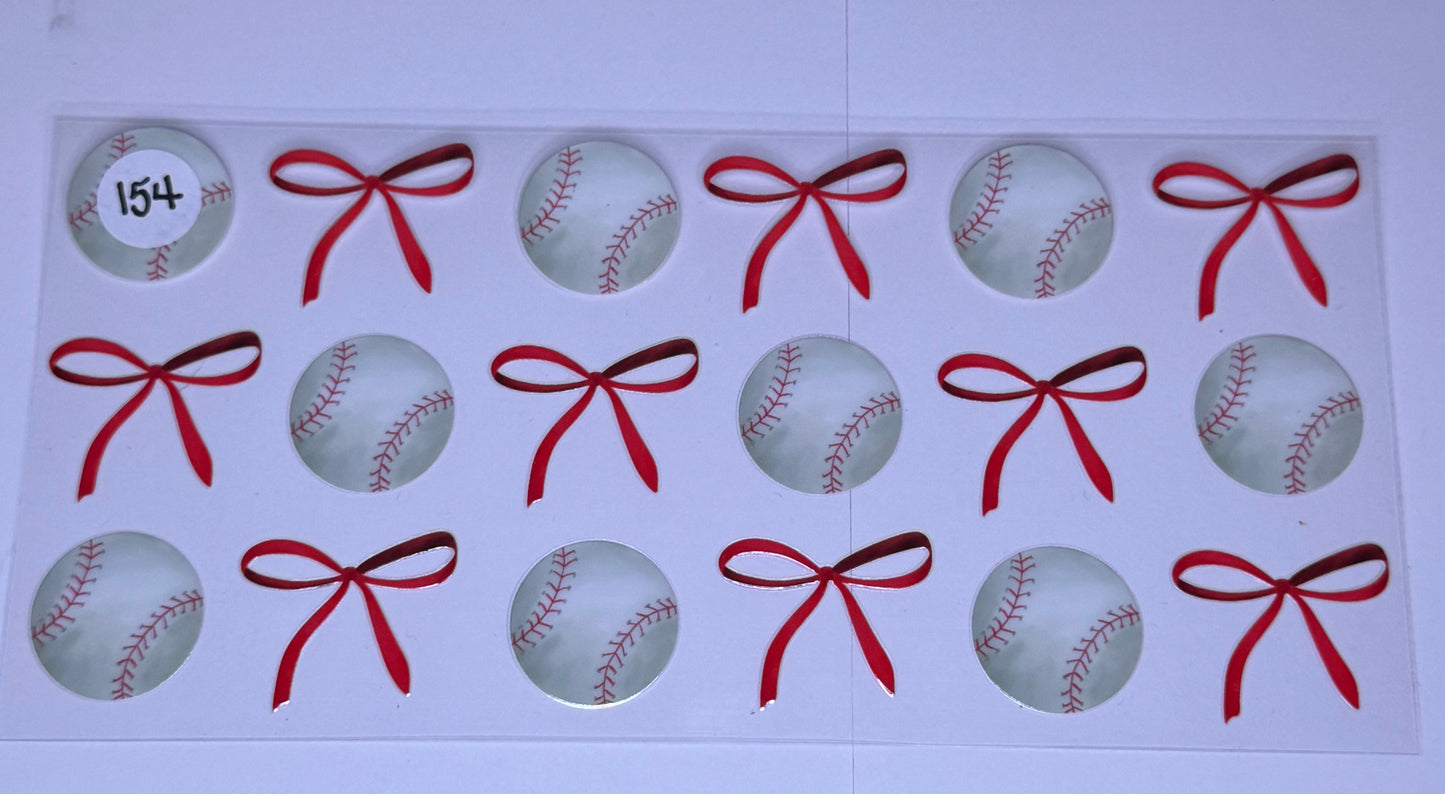 Baseballs/Red Bows #154