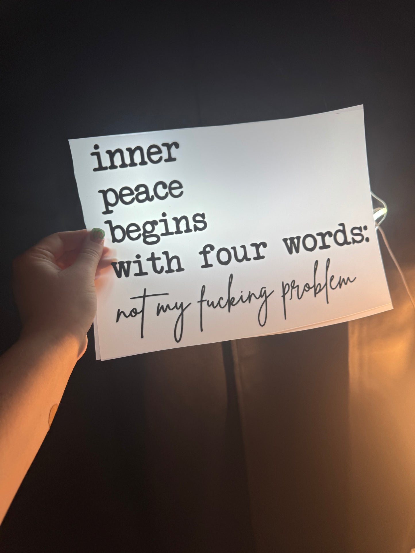 Inner Peace Begins with....