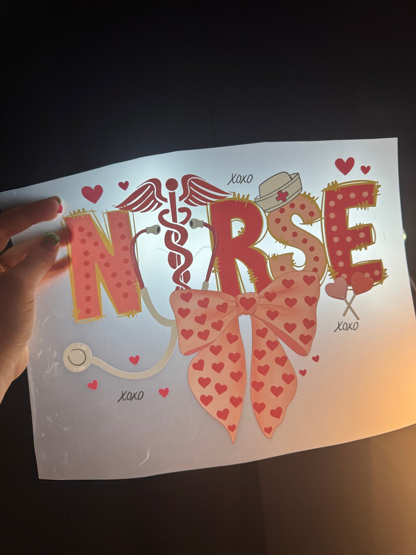 Nurse Heart Bow