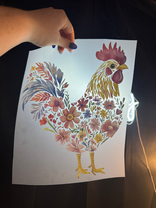 Floral Chicken