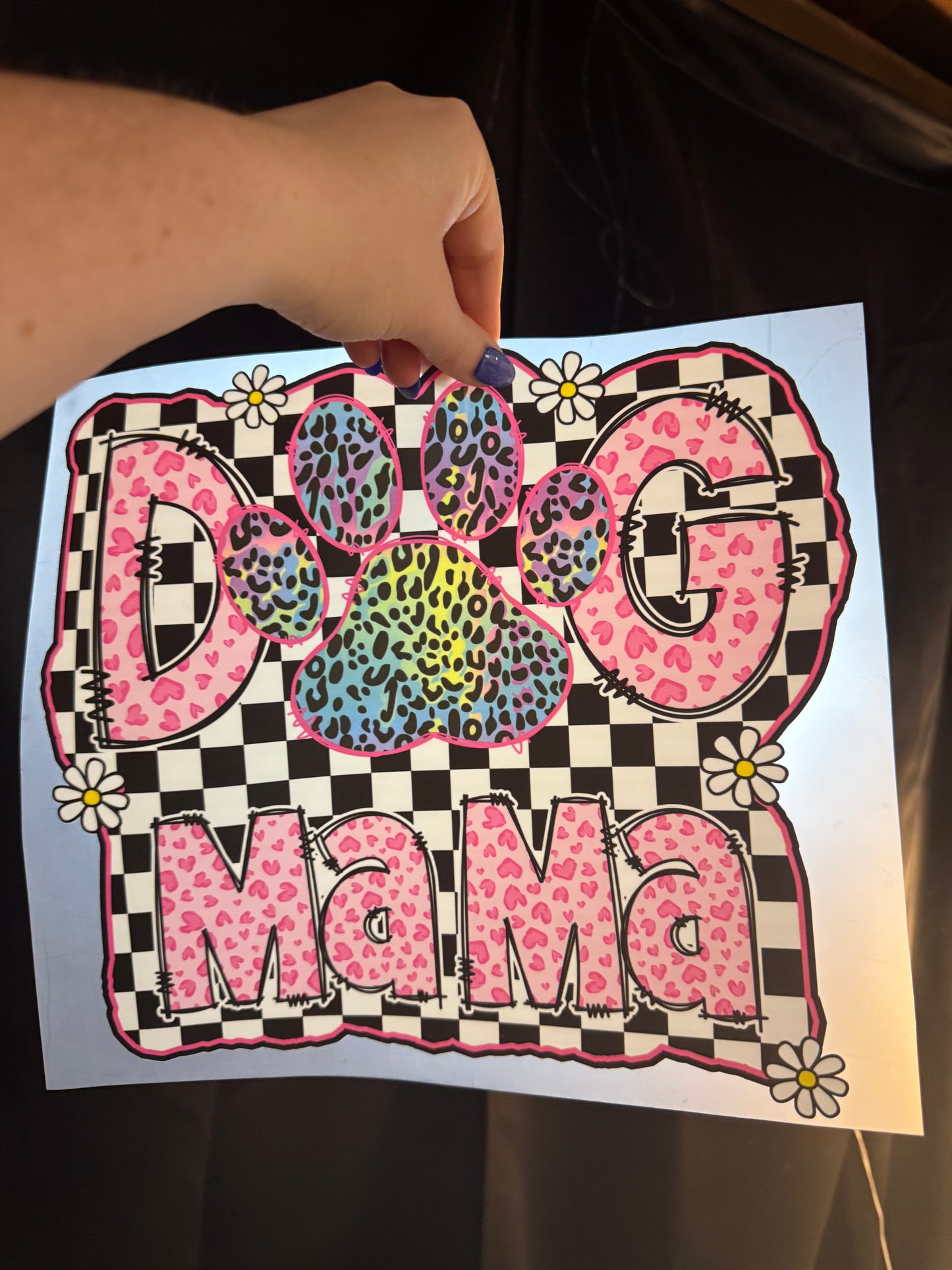 Dog Mama Checkered