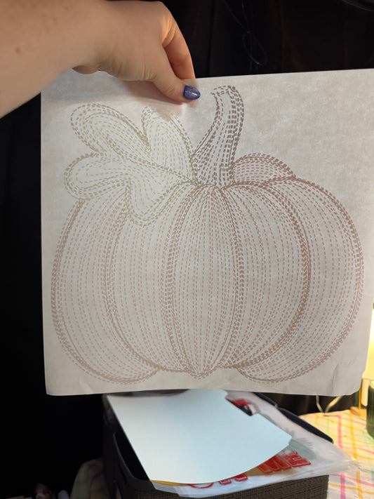 Embroider Pumpkin